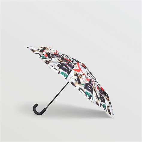 burberry graffiti umbrella|Authentic Burberry Graffiti Archive Scarf Print Fold Umbrella.